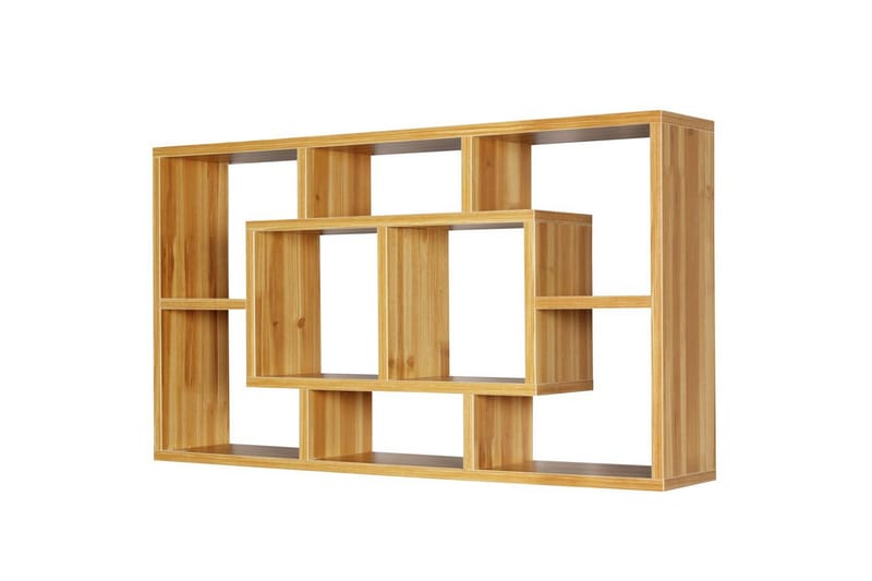 Vægreol Wohnling PAOLA melaminbelagt MDF, opbevaringshylde, vægmonteret, moderne stil Bøg - Bøg - Hus & renovering - Byggeri - Gulv, væg & tag - Gulv & vægbeklædning - Vægplader