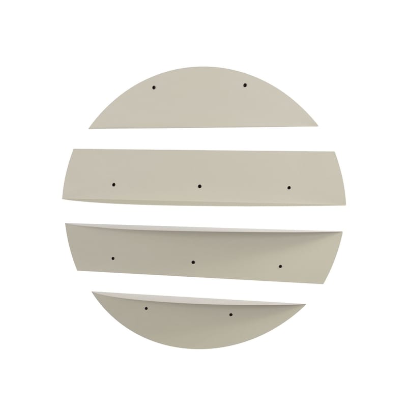 Zalvenn væghylde 76 cm rund - Blød Beige - Opbevaring - Hylder & Reoler - Væghylde & vægreol