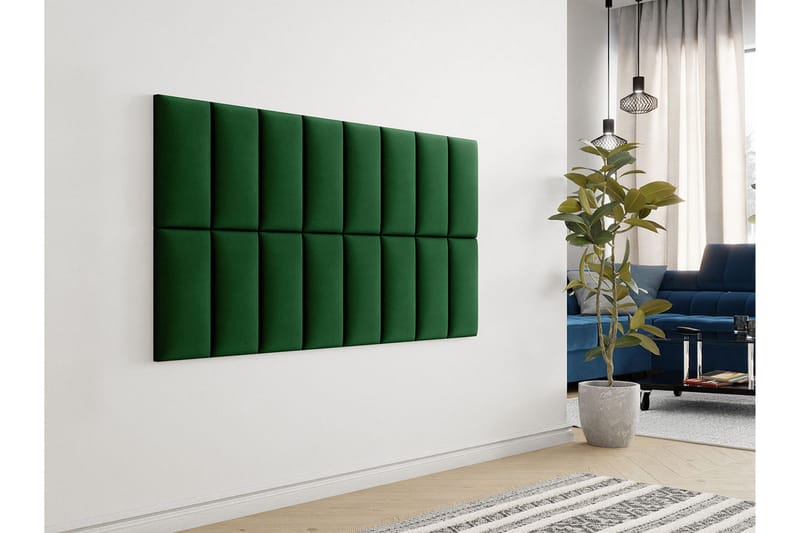 Zaratuz Vægpanel 20x40 cm - Mørkegrøn - Vægpanel & panelplade