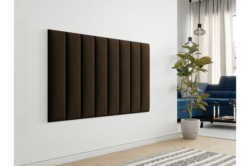 Zaratuz Vægpanel 20x80 cm - Mørkebrun - Vægpanel & panelplade