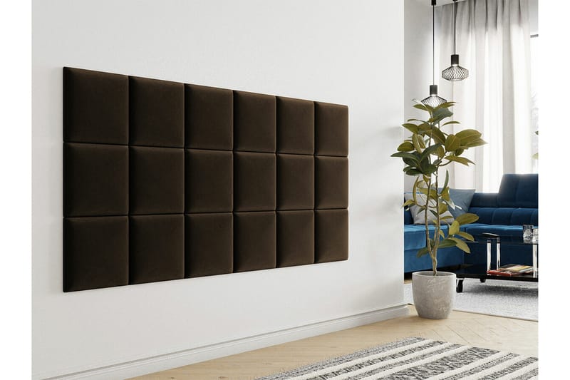 Zaratuz Vægpanel 30x30 cm - Mørkebrun - Vægpanel & panelplade