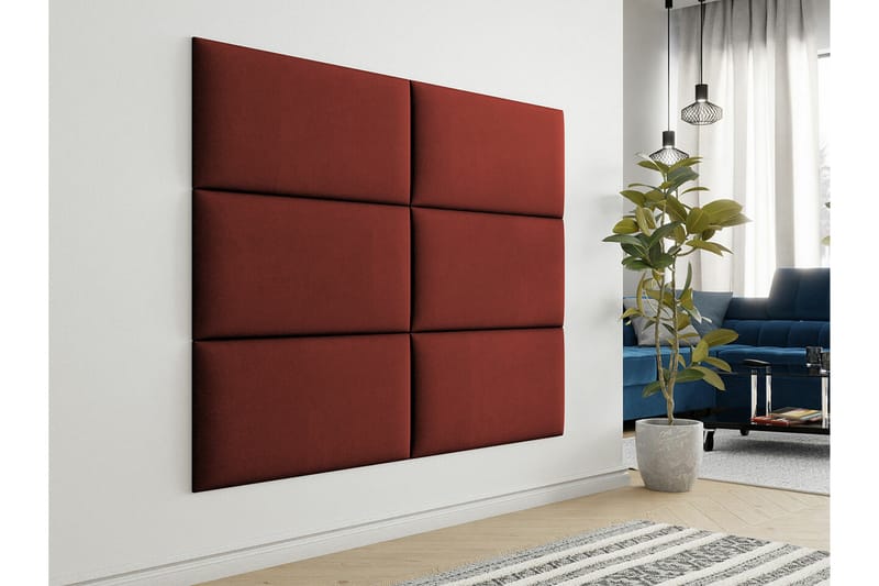 Zaratuz Vægpanel 42x84 cm - Rød - Vægpanel & panelplade