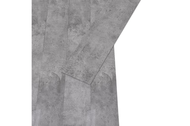 PVC-gulvbrædder 4,46 mÂ² 3 mm cementbrun - Brun - Træflise balkon - Vinylgulv & plastik gulv - Gulvplader & plastikfliser