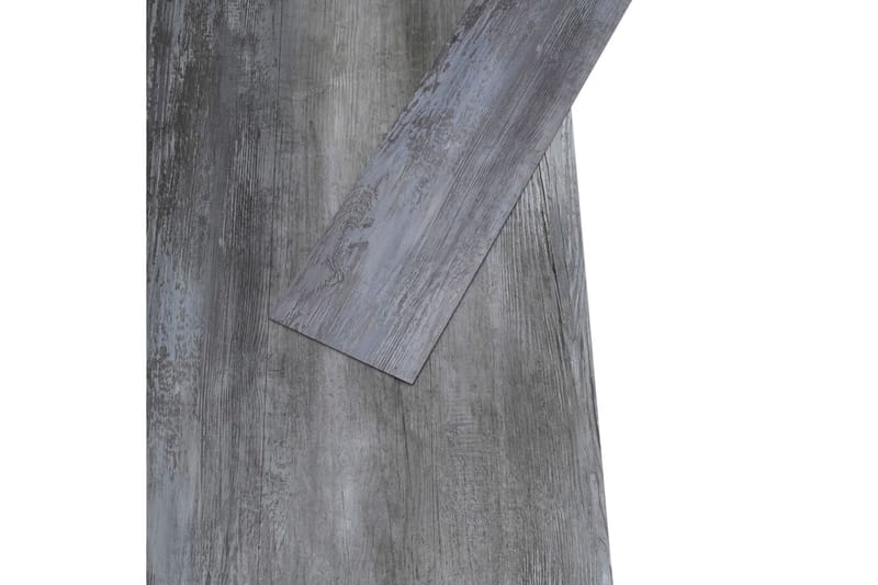 PVC-gulvbrædder 4,46 mÂ² 3 mm skinnende grå - Grå - Træflise balkon - Vinylgulv & plastik gulv - Gulvplader & plastikfliser
