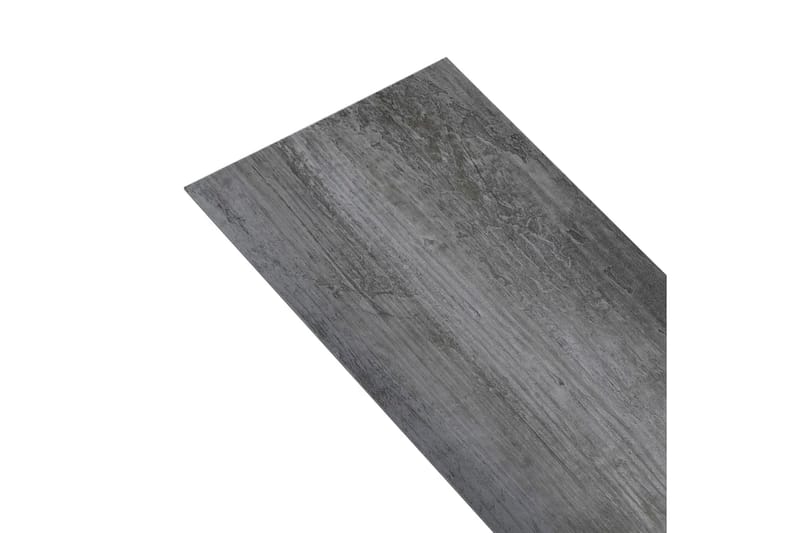 PVC-gulvbrædder 4,46 mÂ² 3 mm skinnende grå - Grå - Træflise balkon - Vinylgulv & plastik gulv - Gulvplader & plastikfliser