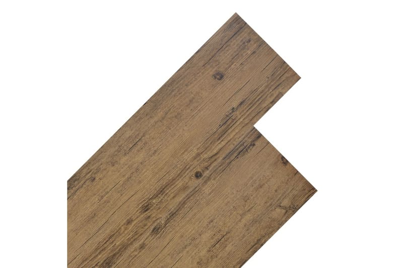 PVC-gulvbrædder 4,46 mÂ² 3 mm valnødbrun - Brun - Træflise balkon - Vinylgulv & plastik gulv - Gulvplader & plastikfliser
