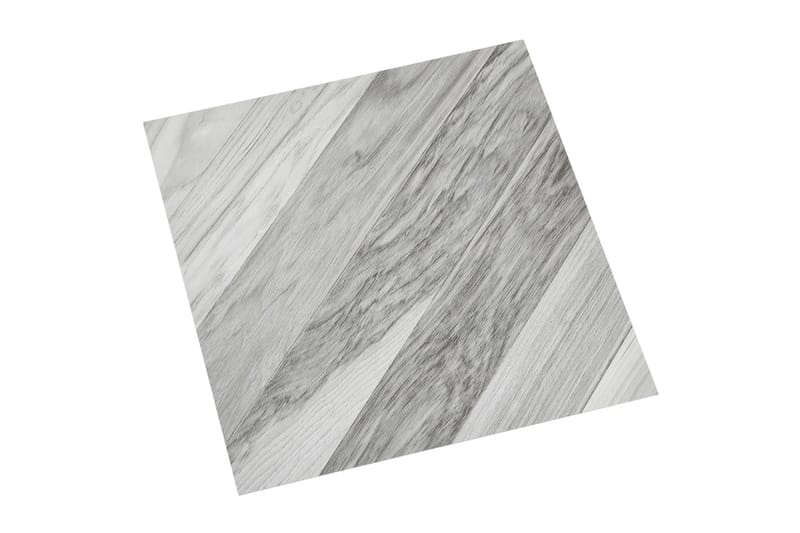selvklæbende gulvbrædder 20 stk. 1,86 m² PVC gråstribet - Grå - Hus & renovering - Byggeri - Gulv, væg & tag - Gulv - Vinylgulv & plastik gulv