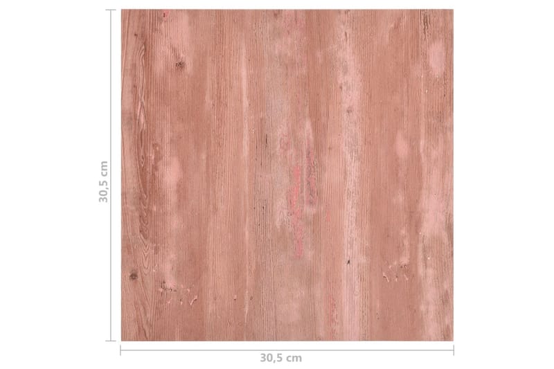 selvklæbende gulvbrædder 20 stk. 1,86 m² PVC grå - Rød - Træflise balkon - Vinylgulv & plastik gulv - Gulvplader & plastikfliser