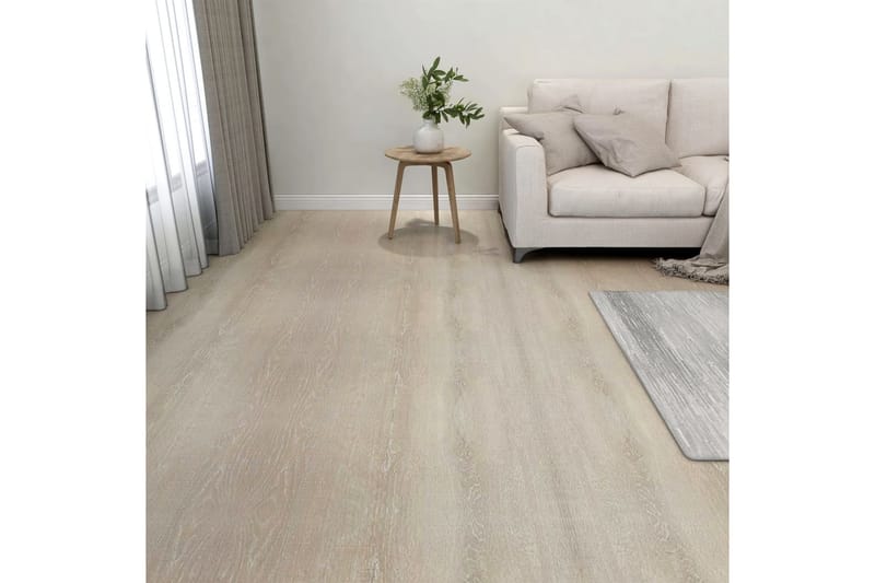 selvklæbende gulvbrædder 20 stk. 1,86 m² PVC beige - Beige - Hus & renovering - Byggeri - Gulv, væg & tag - Gulv - Vinylgulv & plastik gulv
