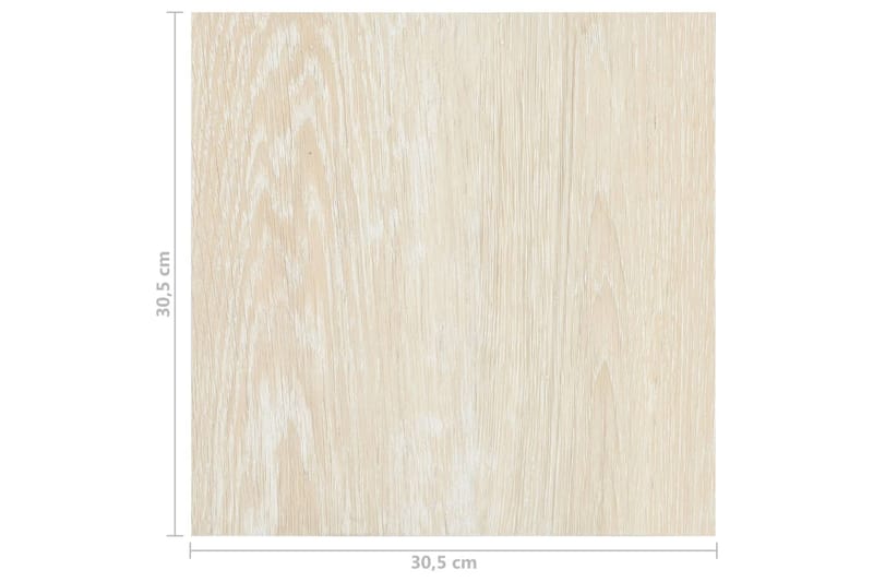 selvklæbende gulvbrædder 20 stk. 1,86 m² PVC beige - Beige - Hus & renovering - Byggeri - Gulv, væg & tag - Gulv - Vinylgulv & plastik gulv