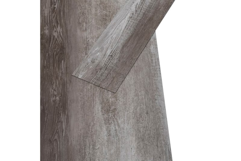 selvklæbende gulvbrædder 5,02 mÂ² 2 mm PVC stribet træ - Brun - Hus & renovering - Byggeri - Gulv, væg & tag - Gulv - Vinylgulv & plastik gulv