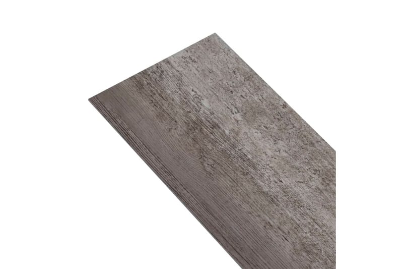 selvklæbende gulvbrædder 5,02 mÂ² 2 mm PVC stribet træ - Brun - Træflise balkon - Vinylgulv & plastik gulv - Gulvplader & plastikfliser