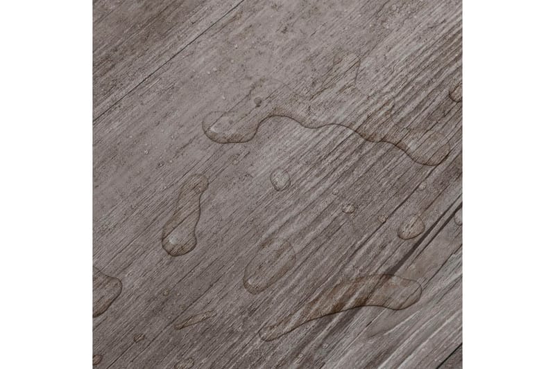 selvklæbende gulvbrædder 5,02 mÂ² 2 mm PVC mat træbrun - Brun - Hus & renovering - Byggeri - Gulv, væg & tag - Gulv - Vinylgulv & plastik gulv