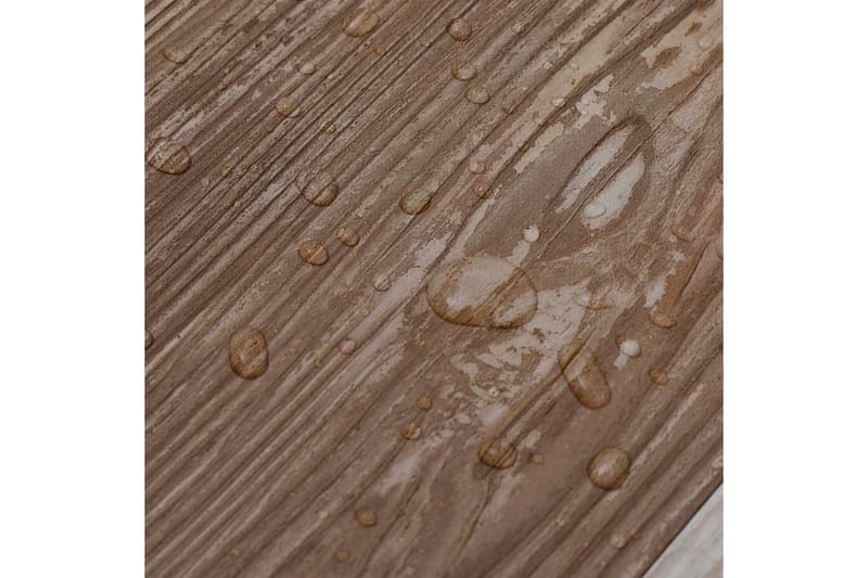 selvklæbende gulvbrædder 5,02 mÂ² 2 mm PVC mat trævasket - Brun - Hus & renovering - Byggeri - Gulv, væg & tag - Gulv - Vinylgulv & plastik gulv