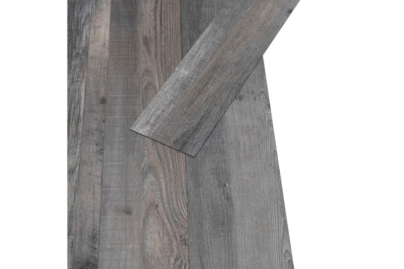 selvklæbende gulvbrædder 5,02 mÂ² 2 mm PVC industrielt træ - Brun - Træflise balkon - Vinylgulv & plastik gulv - Gulvplader & plastikfliser