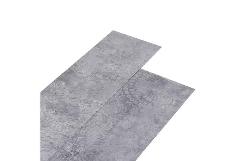 selvklæbende gulvbrædder 5,02 mÂ² 2 mm PVC betongrå - Grå - Hus & renovering - Byggeri - Gulv, væg & tag - Gulv - Vinylgulv & plastik gulv