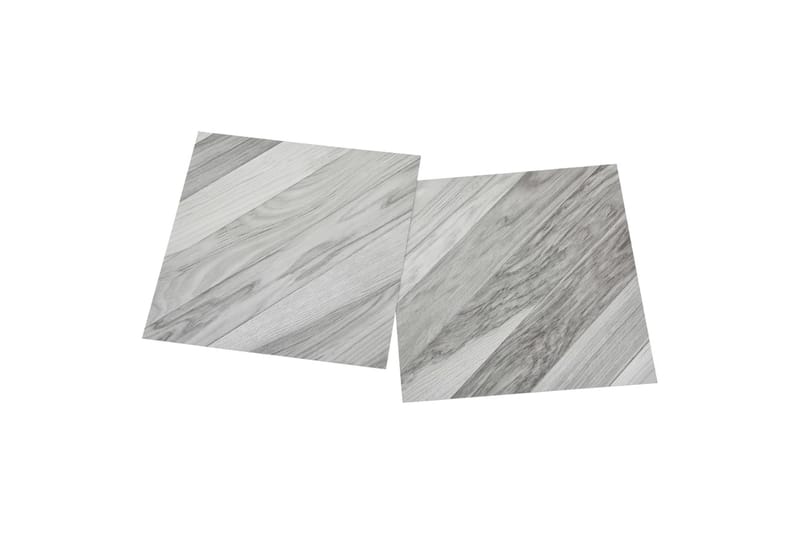 Selvklæbende Gulvbrædder 55 Stk. 5,11 M² Pvc Gråstribet - Grå - Hus & renovering - Byggeri - Gulv, væg & tag - Gulv - Vinylgulv & plastik gulv