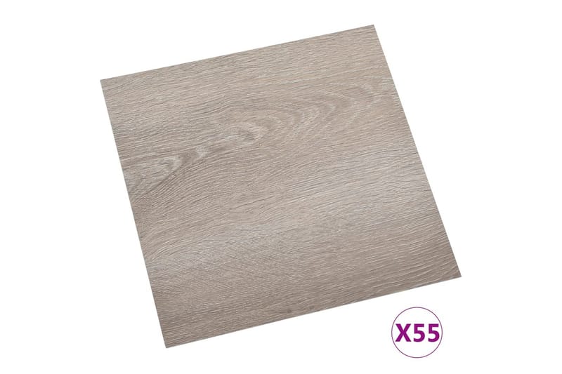 Selvklæbende Gulvbrædder 55 Stk. 5,11 M² Pvc Gråbrun - Gråbrun - Hus & renovering - Byggeri - Gulv, væg & tag - Gulv - Vinylgulv & plastik gulv