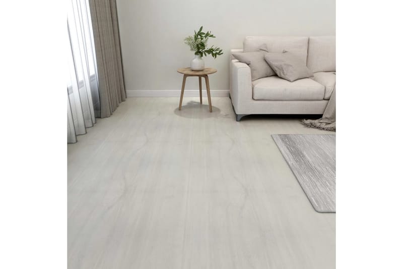 Selvklæbende Gulvbrædder 55 Stk. 5,11 M² Pvc Cremefarvet - Creme - Hus & renovering - Byggeri - Gulv, væg & tag - Gulv - Vinylgulv & plastik gulv