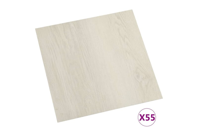 Selvklæbende Gulvbrædder 55 Stk. 5,11 M² Pvc Beige - Beige - Hus & renovering - Byggeri - Gulv, væg & tag - Gulv - Vinylgulv & plastik gulv