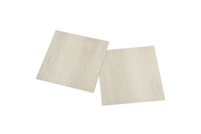 Selvklæbende Gulvbrædder 55 Stk. 5,11 M² Pvc Beige - Beige - Hus & renovering - Byggeri - Gulv, væg & tag - Gulv - Vinylgulv & plastik gulv