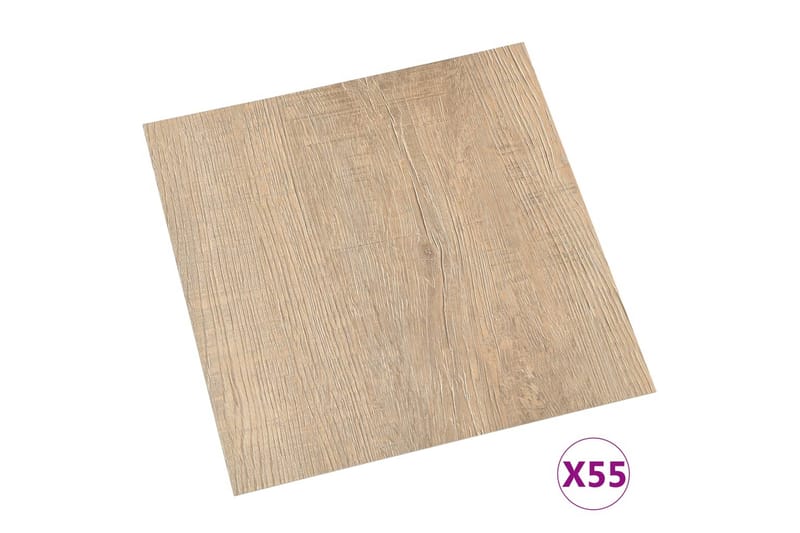Selvklæbende Gulvbrædder 55 Stk. 5,11 M² Pvc Brun - Brun - Hus & renovering - Byggeri - Gulv, væg & tag - Gulv - Vinylgulv & plastik gulv