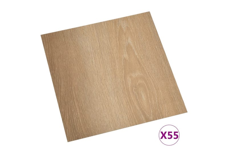 Selvklæbende Gulvbrædder 55 Stk. 5,11 M² Pvc Brun - Brun - Hus & renovering - Byggeri - Gulv, væg & tag - Gulv - Vinylgulv & plastik gulv