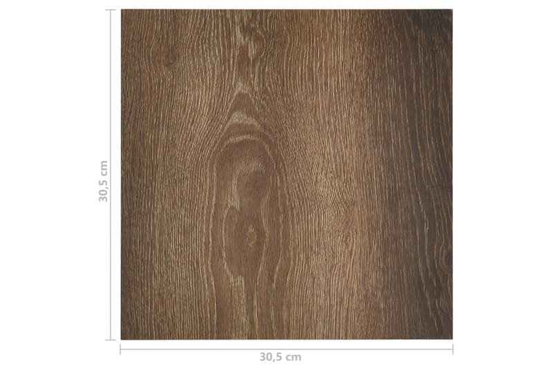 Selvklæbende Gulvbrædder 55 Stk. 5,11 M² Pvc Brun - Brun - Hus & renovering - Byggeri - Gulv, væg & tag - Gulv - Vinylgulv & plastik gulv