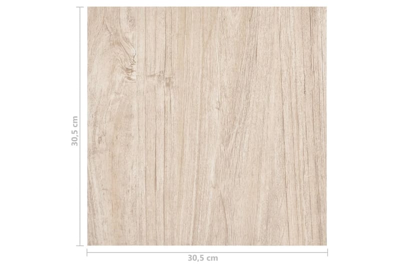 Selvklæbende Gulvbrædder 55 Stk. 5,11 M² Pvc Lysebrun - Brun - Hus & renovering - Byggeri - Gulv, væg & tag - Gulv - Vinylgulv & plastik gulv