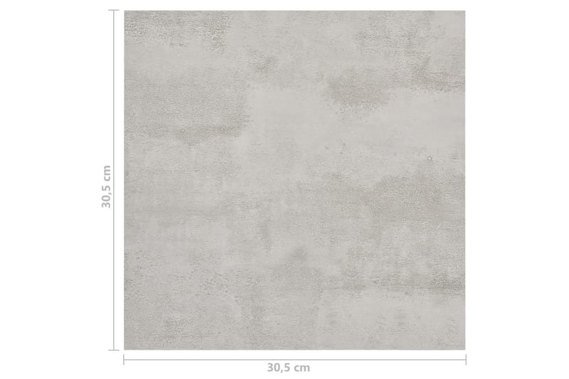 Selvklæbende Gulvbrædder 55 Stk. 5,11 M² Pvc Lysegrå - Grå - Hus & renovering - Byggeri - Gulv, væg & tag - Gulv - Vinylgulv & plastik gulv