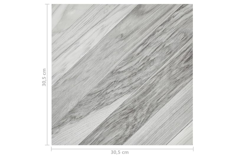Selvklæbende Gulvbrædder 55 Stk. 5,11 M² Pvc Gråstribet - Grå - Hus & renovering - Byggeri - Gulv, væg & tag - Gulv - Vinylgulv & plastik gulv