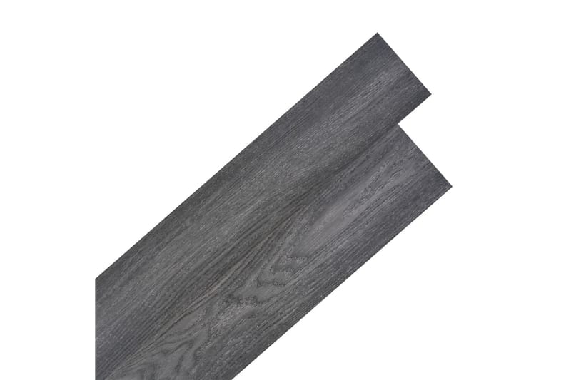 selvklæbende PVC-gulvplanker 5,21 m² 2 mm sort og hvid - Sort - Træflise balkon - Vinylgulv & plastik gulv - Gulvplader & plastikfliser