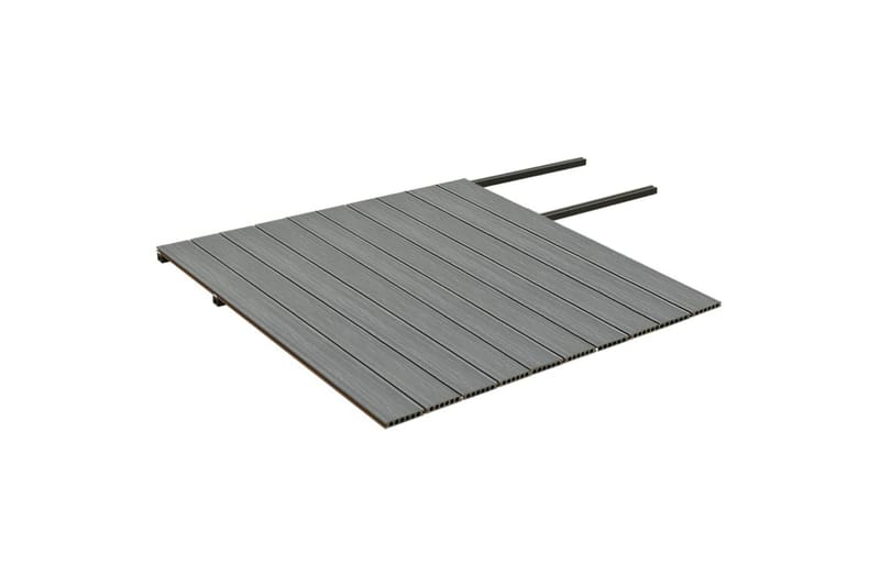 terrassebrædder med tilbehør WPC 20 m² 2,2 m brun og grå - Brun - Træflise balkon - Vinylgulv & plastik gulv - Gulvplader & plastikfliser