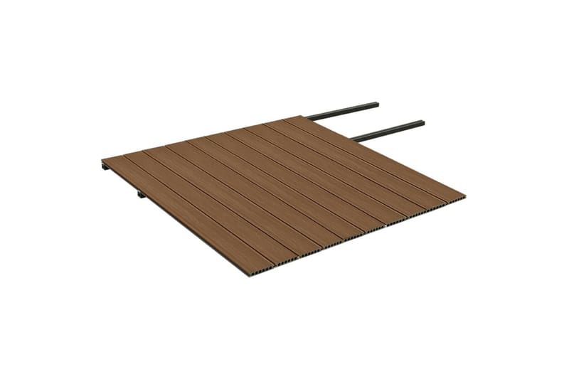 terrassebrædder med tilbehør WPC 20 m² 2,2 m brun og grå - Brun - Hus & renovering - Byggeri - Gulv, væg & tag - Gulv - Vinylgulv & plastik gulv