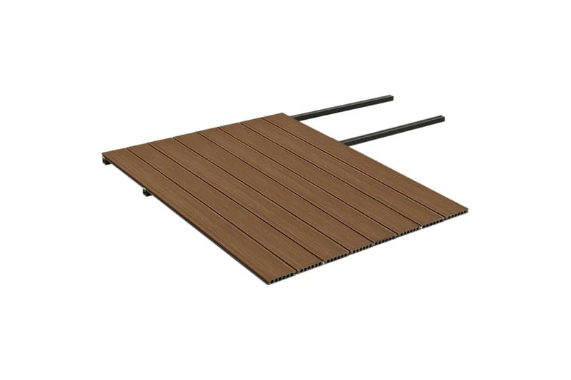 terrassebrædder med tilbehør WPC 20 m² 4 m brun og grå - Brun - Hus & renovering - Byggeri - Gulv, væg & tag - Gulv - Vinylgulv & plastik gulv
