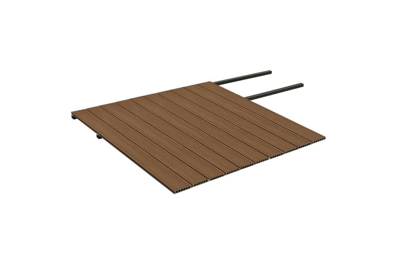 terrassebrædder med tilbehør WPC 25 m² 4 m brun og grå - Brun - Hus & renovering - Byggeri - Gulv, væg & tag - Gulv - Vinylgulv & plastik gulv