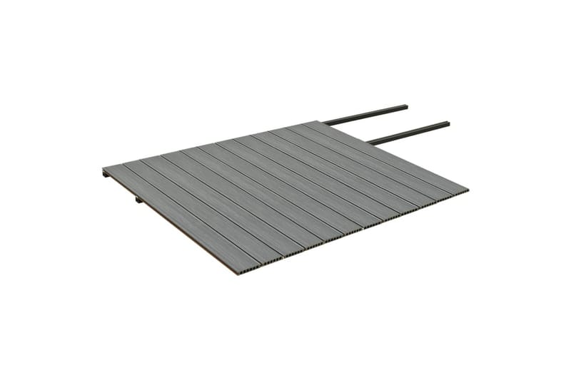 terrassebrædder med tilbehør WPC 30 m² 4 m brun og grå - Brun - Træflise balkon - Vinylgulv & plastik gulv - Gulvplader & plastikfliser