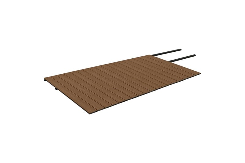 terrassebrædder med tilbehør WPC 36 m² 2,2 m brun og grå - Brun - Hus & renovering - Byggeri - Gulv, væg & tag - Gulv - Vinylgulv & plastik gulv