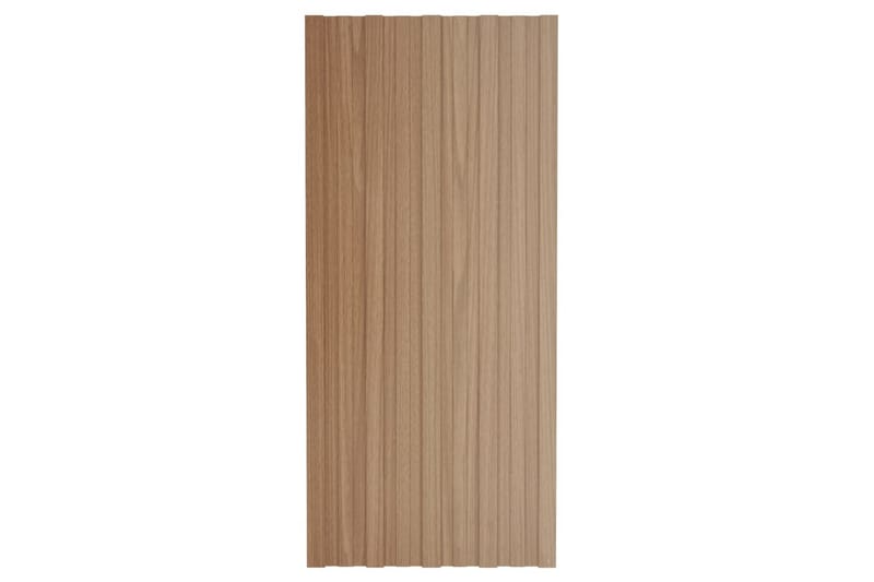tagplader 12 stk. 100x45 cm galvaniseret stål lyst træ - Hus & renovering - Byggeri - Gulv, væg & tag - Plademateriale & byggeplader - Loftpanel-loftplader
