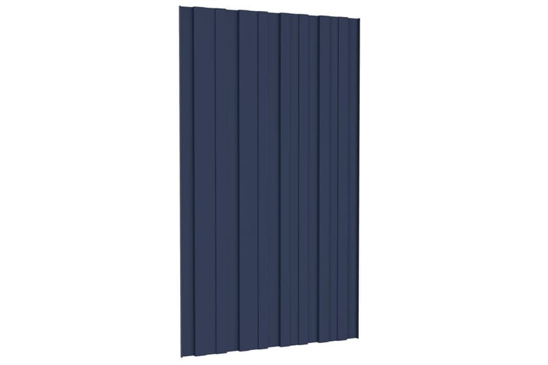 tagplader 12 stk. 80x45 cm galvaniseret stål antracitgrå - Hus & renovering - Byggeri - Gulv, væg & tag - Plademateriale & byggeplader - Loftpanel-loftplader