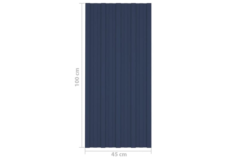 tagplader 36 stk. 100x45 cm galvaniseret stål antracitgrå - Hus & renovering - Byggeri - Gulv, væg & tag - Plademateriale & byggeplader - Loftpanel-loftplader