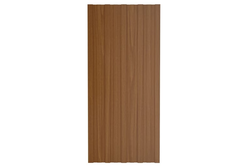 tagplader 36 stk. 100x45 cm galvaniseret stål brun - Hus & renovering - Byggeri - Gulv, væg & tag - Plademateriale & byggeplader - Loftpanel-loftplader