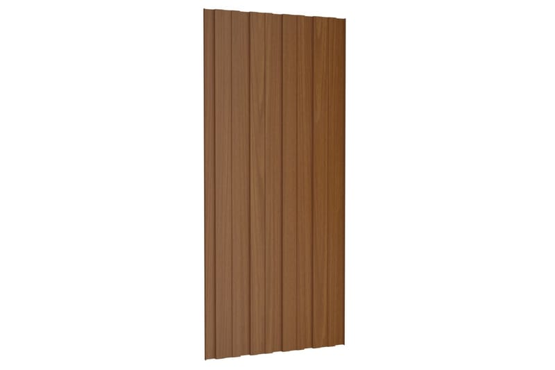 tagplader 36 stk. 100x45 cm galvaniseret stål brun - Hus & renovering - Byggeri - Gulv, væg & tag - Plademateriale & byggeplader - Loftpanel-loftplader