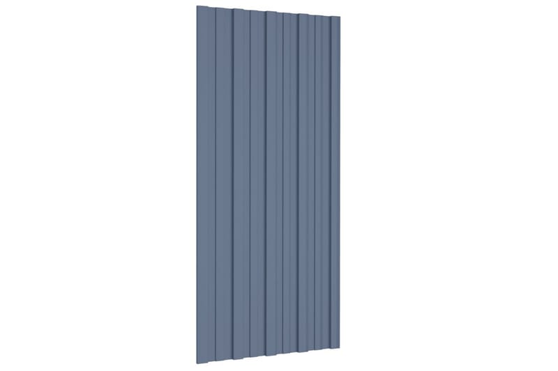tagplader 36 stk. 100x45 cm galvaniseret stål grå - Hus & renovering - Byggeri - Gulv, væg & tag - Plademateriale & byggeplader - Loftpanel-loftplader