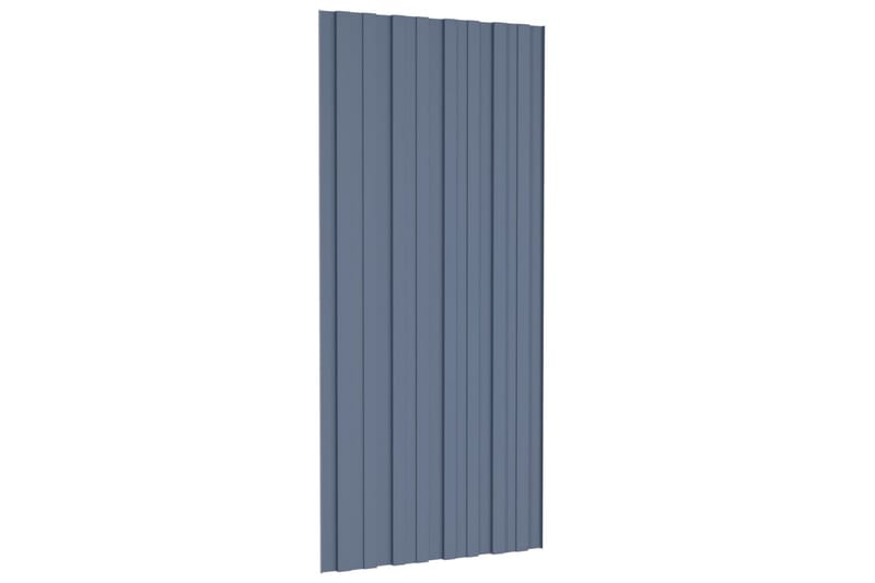 tagplader 36 stk. 100x45 cm galvaniseret stål grå - Loftpanel-loftplader