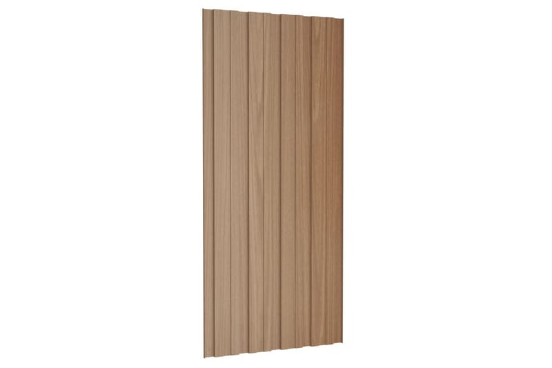 tagplader 36 stk. 100x45 cm galvaniseret stål lyst træ - Hus & renovering - Byggeri - Gulv, væg & tag - Plademateriale & byggeplader - Loftpanel-loftplader