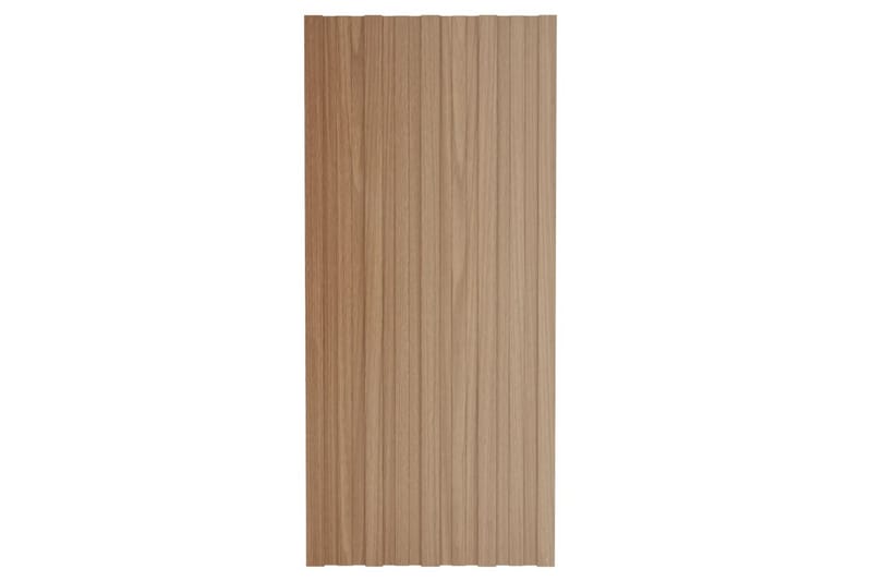 tagplader 36 stk. 100x45 cm galvaniseret stål lyst træ - Hus & renovering - Byggeri - Gulv, væg & tag - Plademateriale & byggeplader - Loftpanel-loftplader