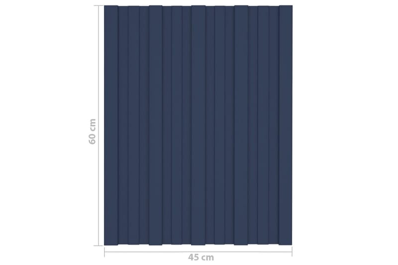 tagplader 36 stk. 60x45 cm galvaniseret stål antracitgrå - Loftpanel-loftplader