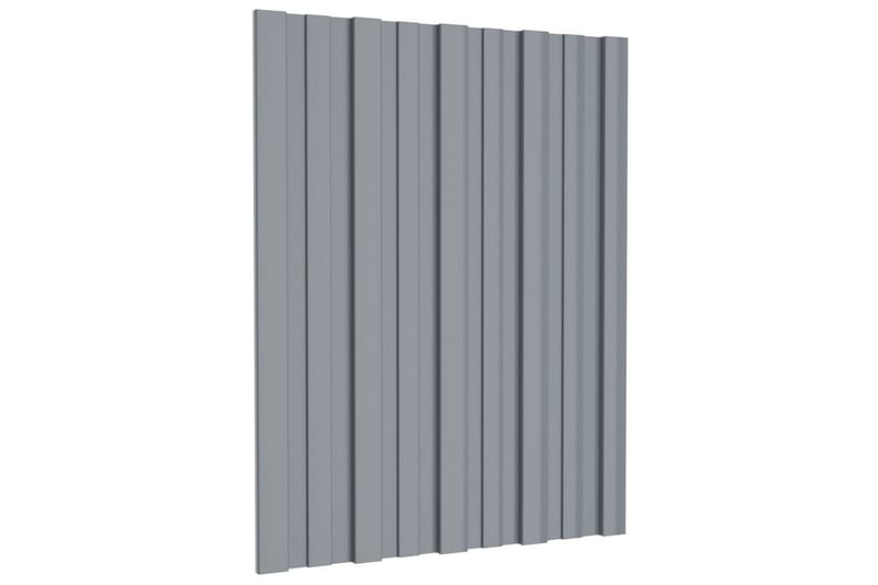 tagplader 36 stk. 60x45 cm galvaniseret stål sølvfarvet - Hus & renovering - Byggeri - Gulv, væg & tag - Plademateriale & byggeplader - Loftpanel-loftplader