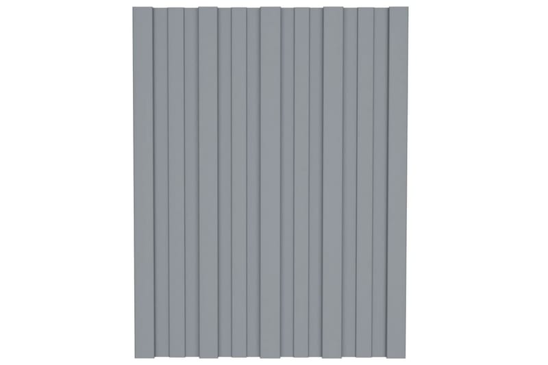 tagplader 36 stk. 60x45 cm galvaniseret stål sølvfarvet - Hus & renovering - Byggeri - Gulv, væg & tag - Plademateriale & byggeplader - Loftpanel-loftplader